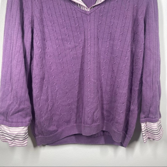 Purple Alfred Dunner Sweater - Picture 3 of 6